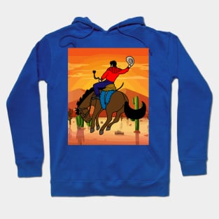 Rodeo Riding On A Horse Hoodie